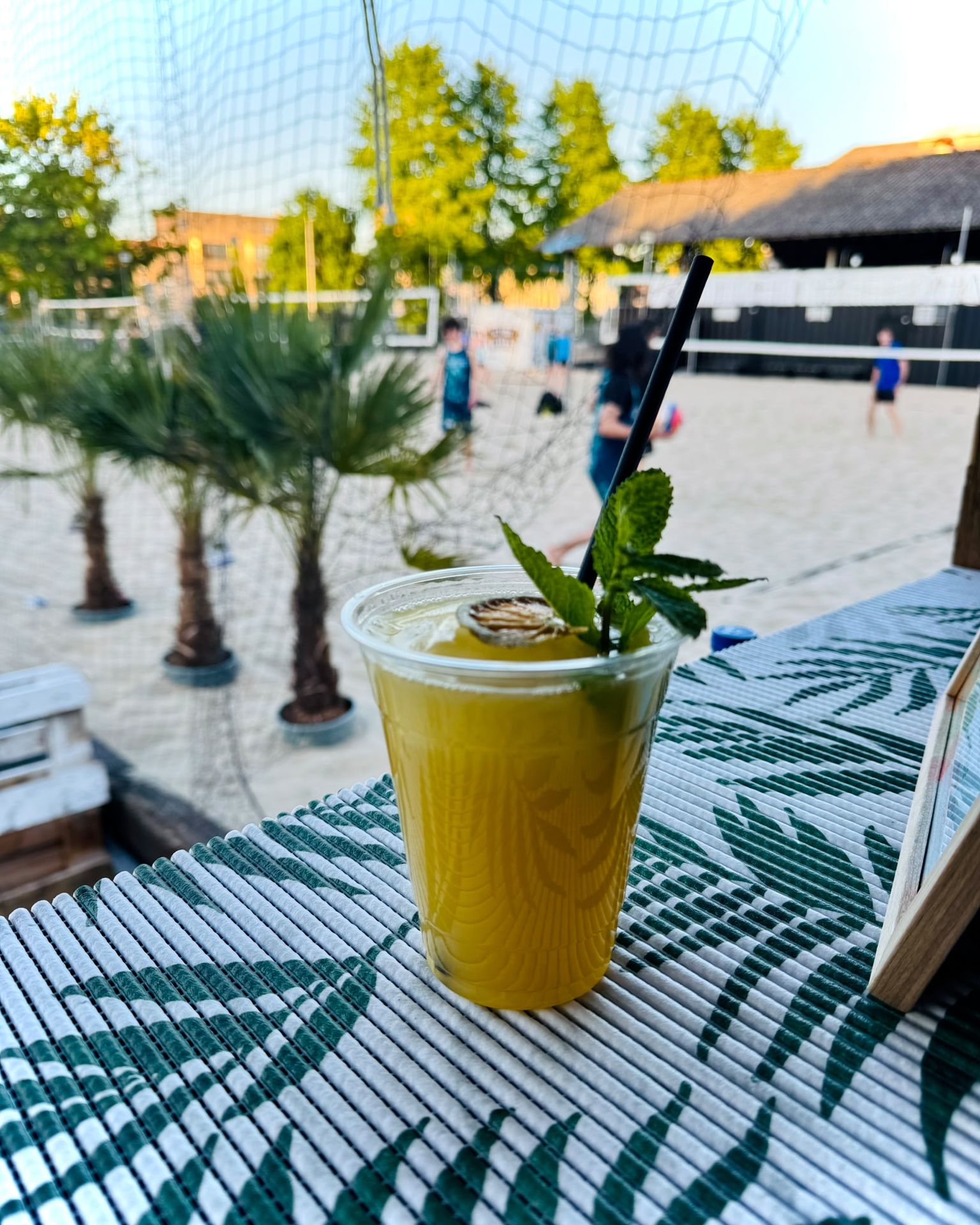 Verse mocktail van Boshi Juices in de beach club van SHOBI in Gentbrugge
